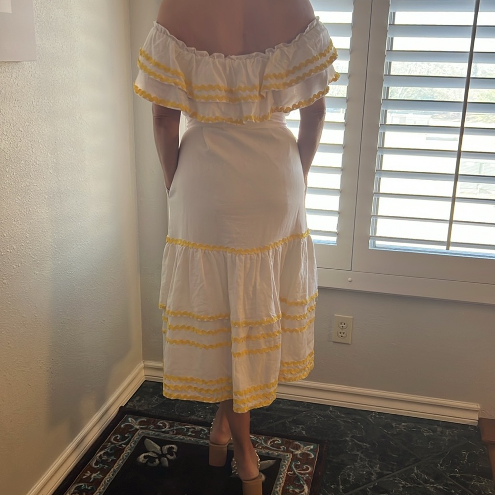 LISA MARIE FERNANDEZ x TARGET Off Shoulder Midi Dress M
